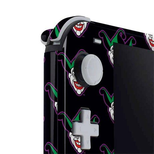 DC Comics The Joker Logo Pattern Nintendo Switch Lite Skin